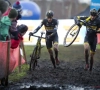 Toon Aerts legt discussie met ploegmaat Corné van Kessel uit na afloop van GP Sven Nys