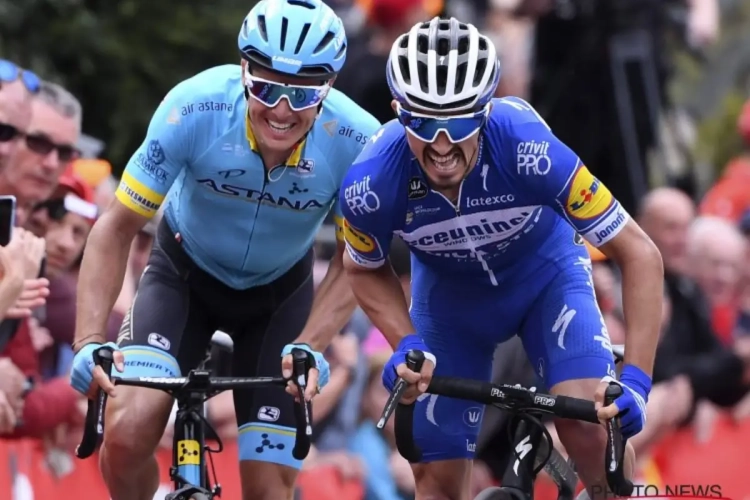 Sterke Fuglsang botst (alweer) op dekselse Alaphilippe: "Maar 'no hard feelings' na ons pokerspel van zondag"