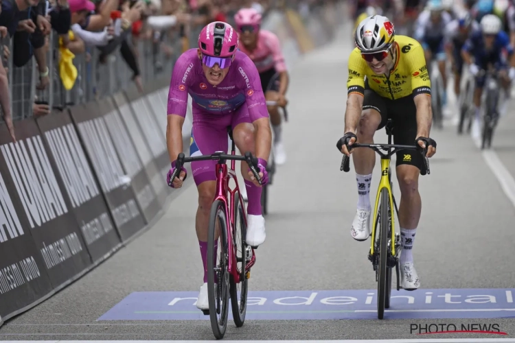 🎥 Wout van Aert botst op recordman in Giro: "Daar een grote cartouche verschoten"